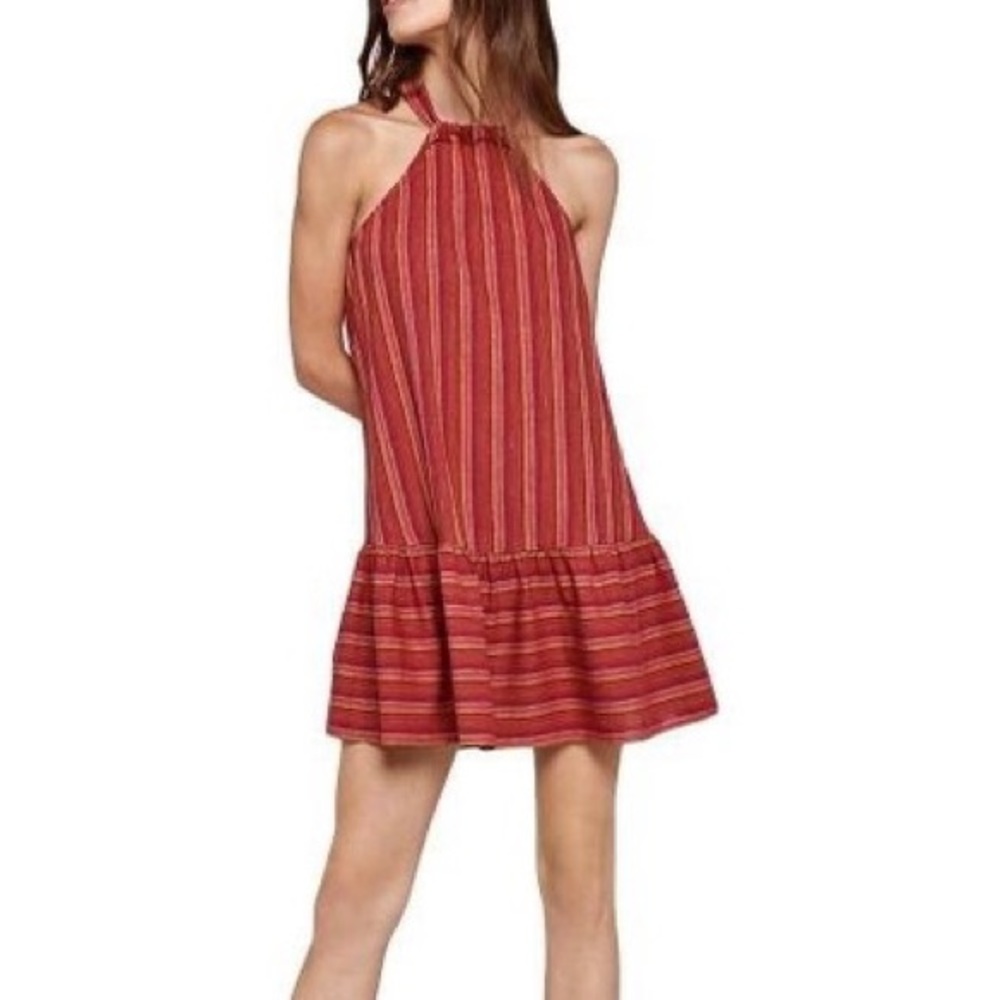 Bcbgeneration Halter Keyhole Back Sleeveless Dres… - image 1